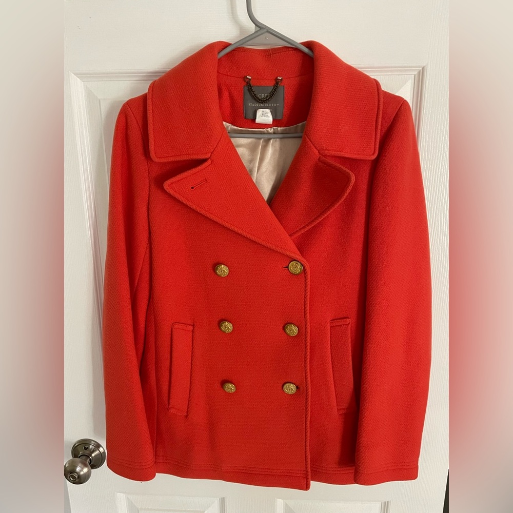 Jcrew peacoat size 4